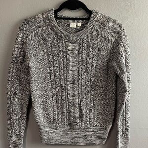Gap chunky textured knitted marled crewneck cotton sweater. Size X-Small